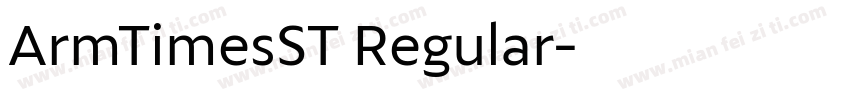 ArmTimesST Regular字体转换